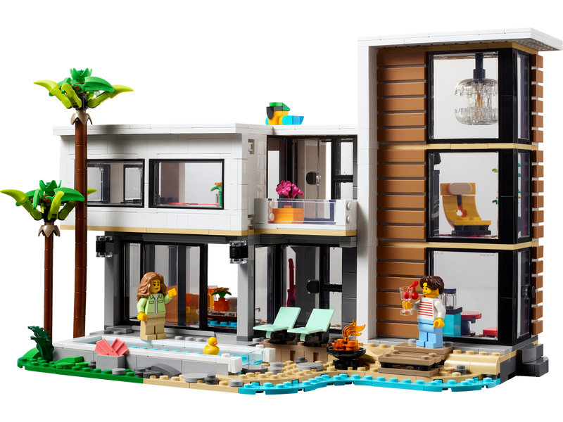 Set Maison Moderne 3-en-1 LEGO Creator, 939 pièces, importé du Royaume-Uni