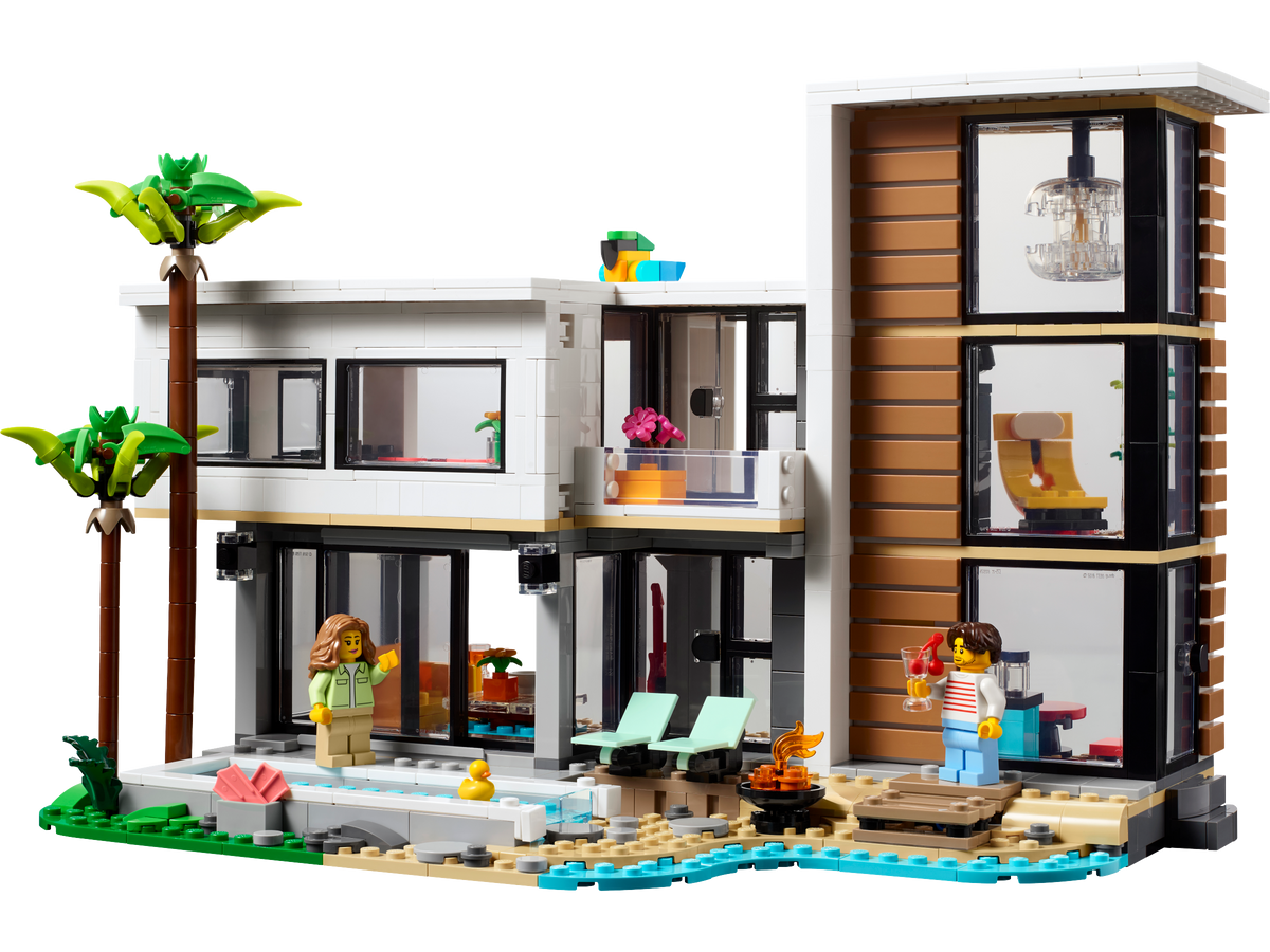 Set Maison Moderne 3-en-1 LEGO Creator, 939 pièces, importé du Royaume-Uni