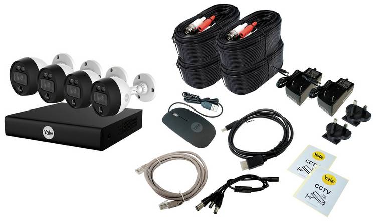 Yale 4 Camera HD CCTV security system kit - British product