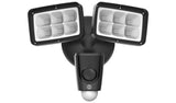 Yale black floodlight security camera 1080p 2000 lumen - British product