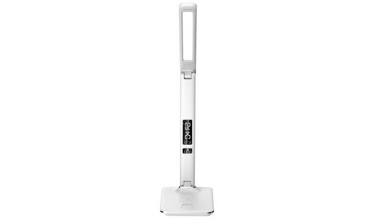 Groov-e Ares white LED charging desk lamp - British product