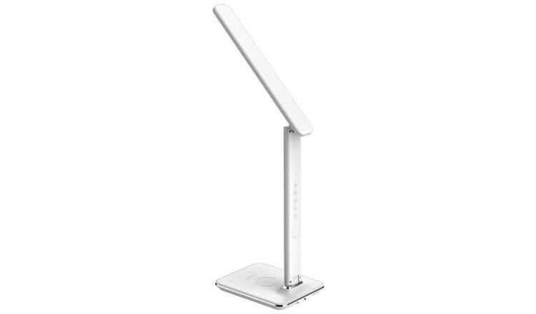 Groov-e Ares white LED charging desk lamp - British product