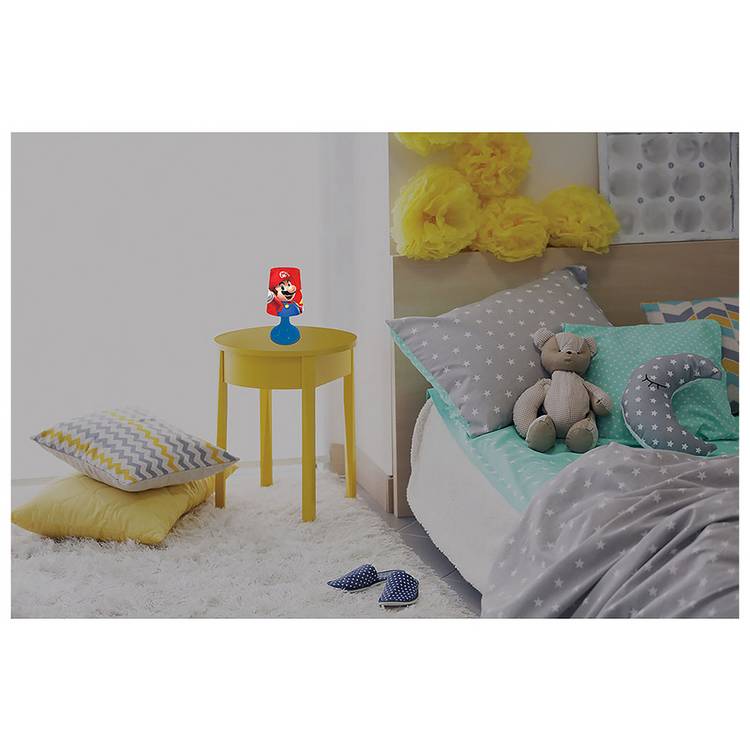 Super Mario LED night light colour changing red, UK version