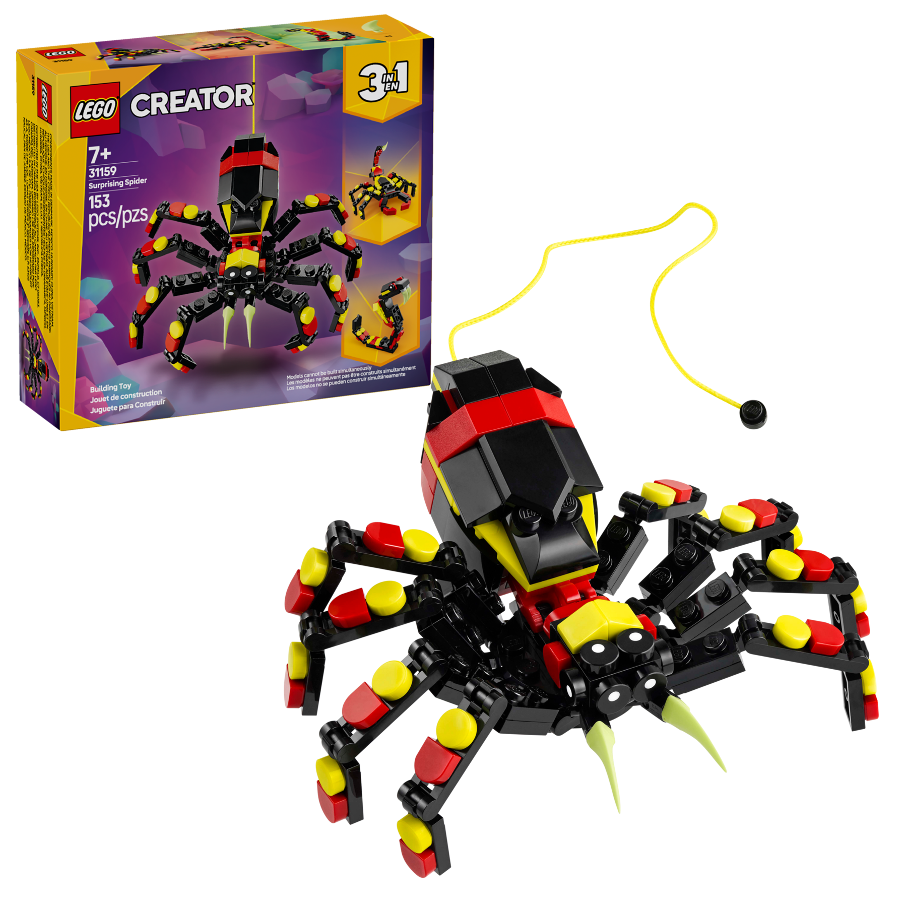 LEGO Creator Wild Animal Spider 3in1 153 Pieces (British brand)