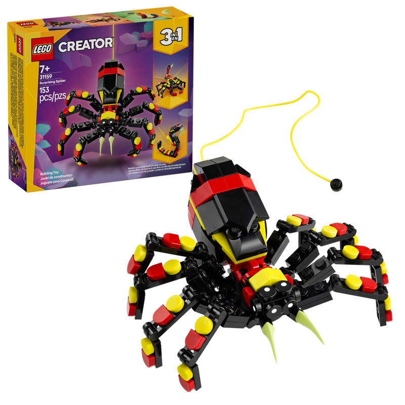 LEGO Creator Wild Animal Spider 3in1 153 Pieces (British brand)