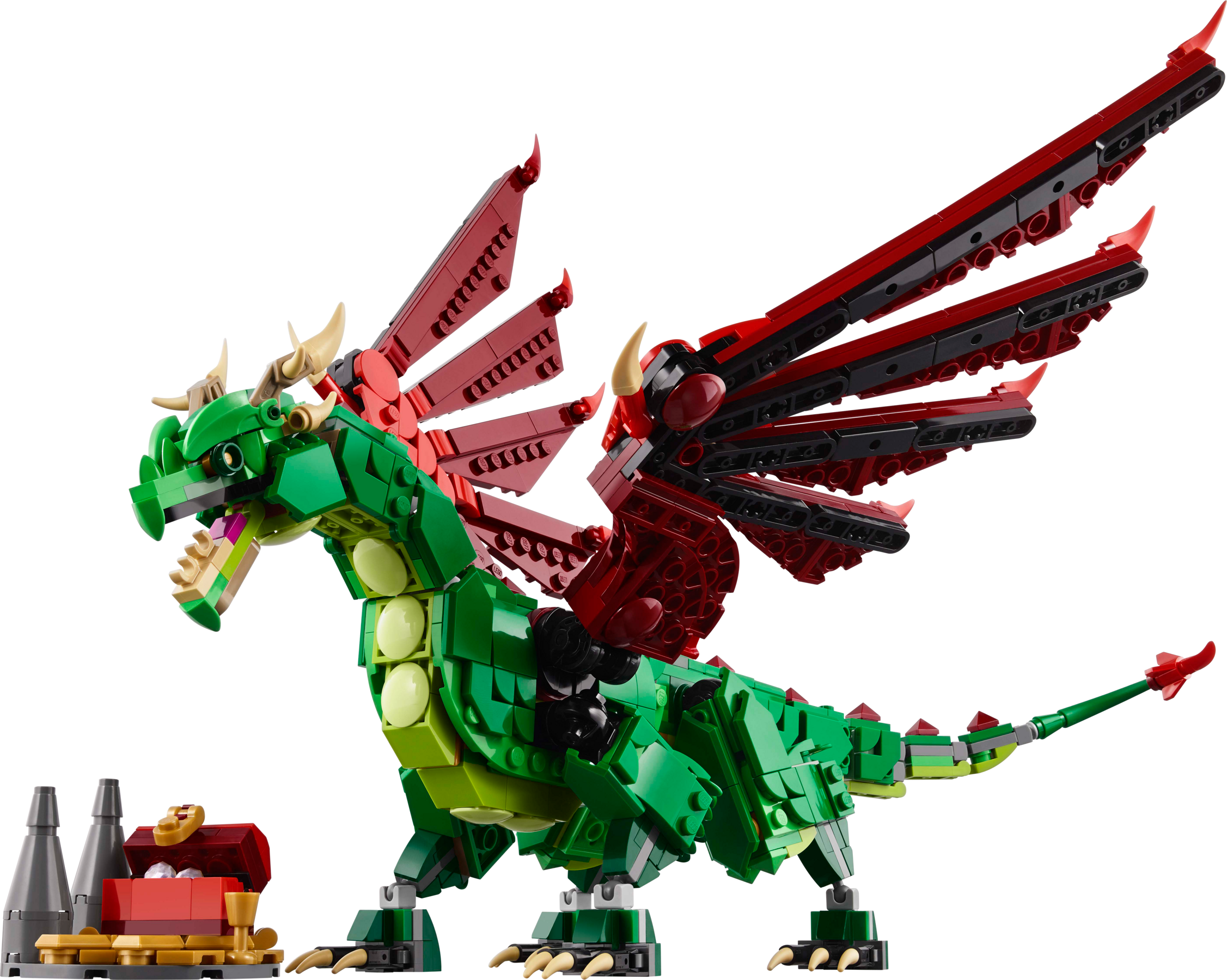 LEGO Medieval Dragon 3-in-1 set 715 pieces, imported from the UK