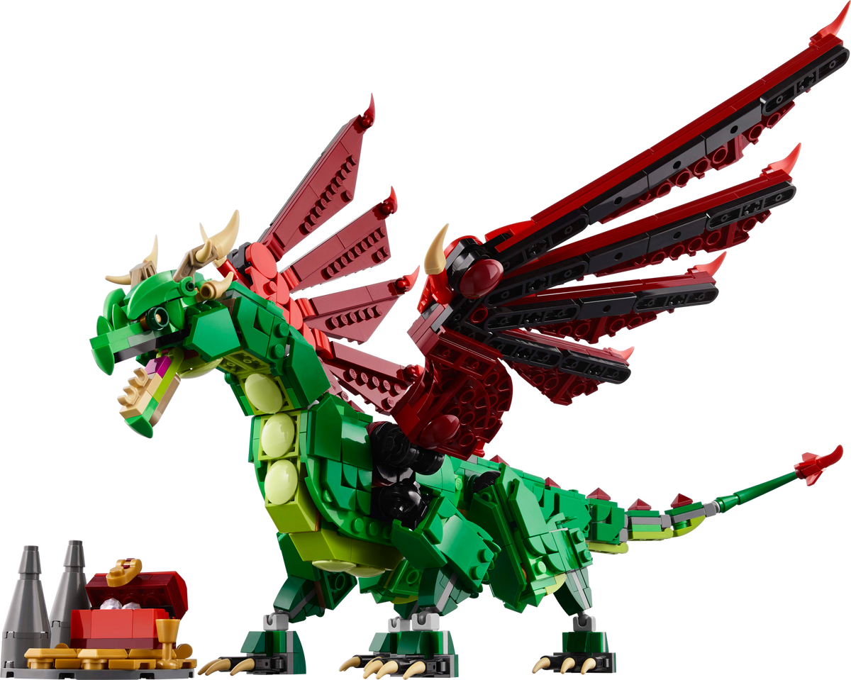 LEGO Medieval Dragon 3-in-1 set 715 pieces, imported from the UK