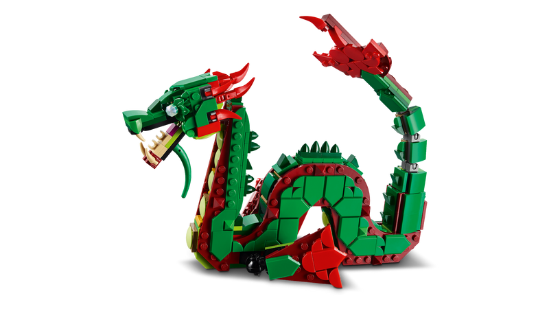 LEGO Medieval Dragon 3-in-1 set 715 pieces, imported from the UK