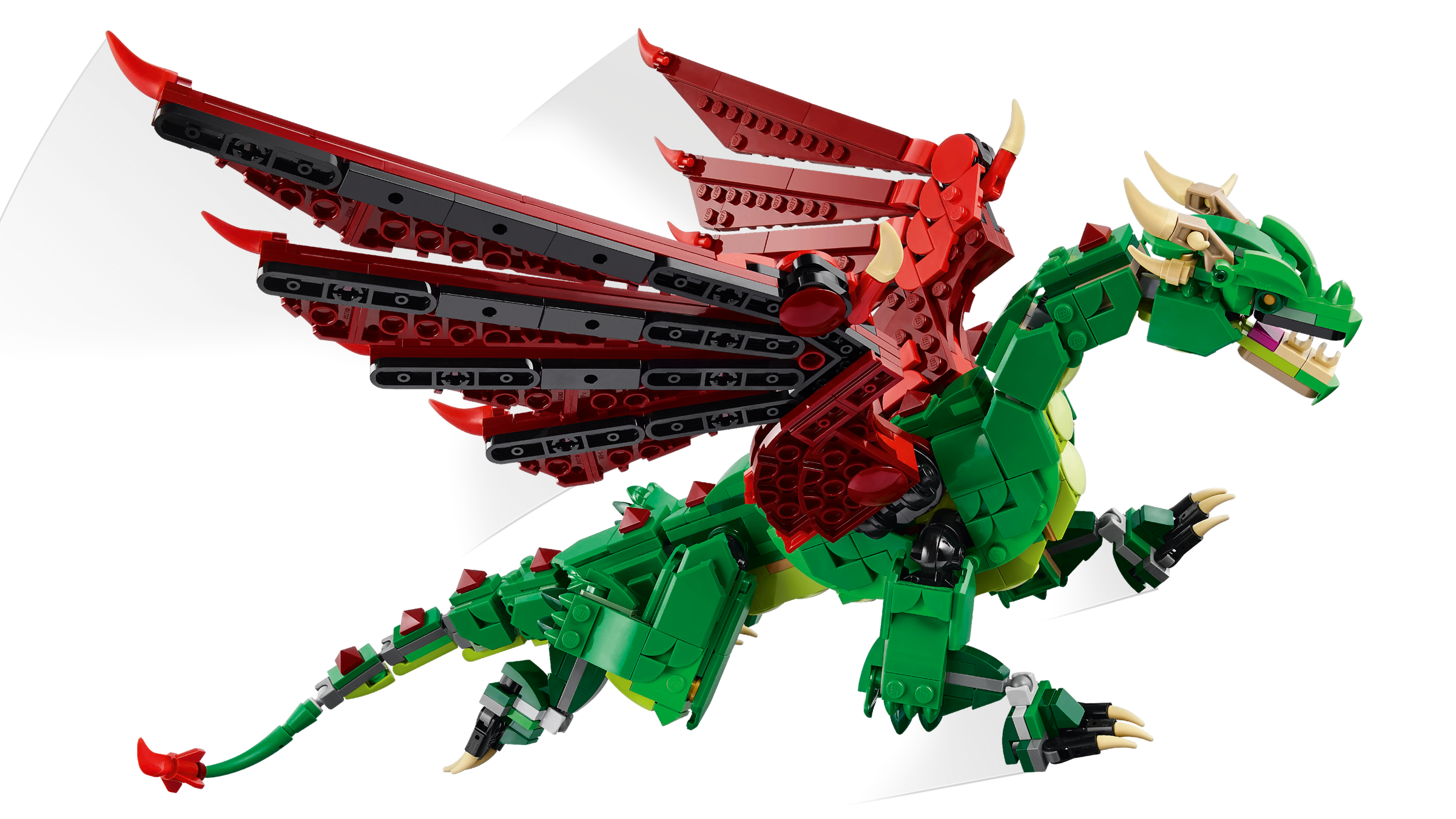 LEGO Medieval Dragon 3-in-1 set 715 pieces, imported from the UK