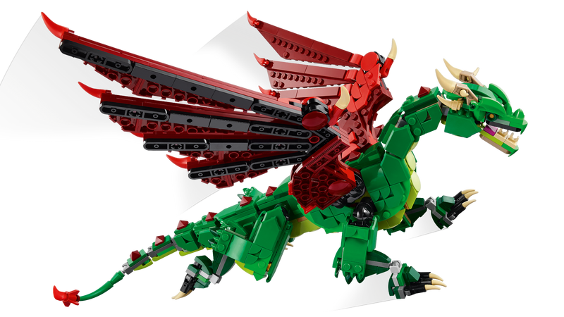 LEGO Medieval Dragon 3-in-1 set 715 pieces, imported from the UK