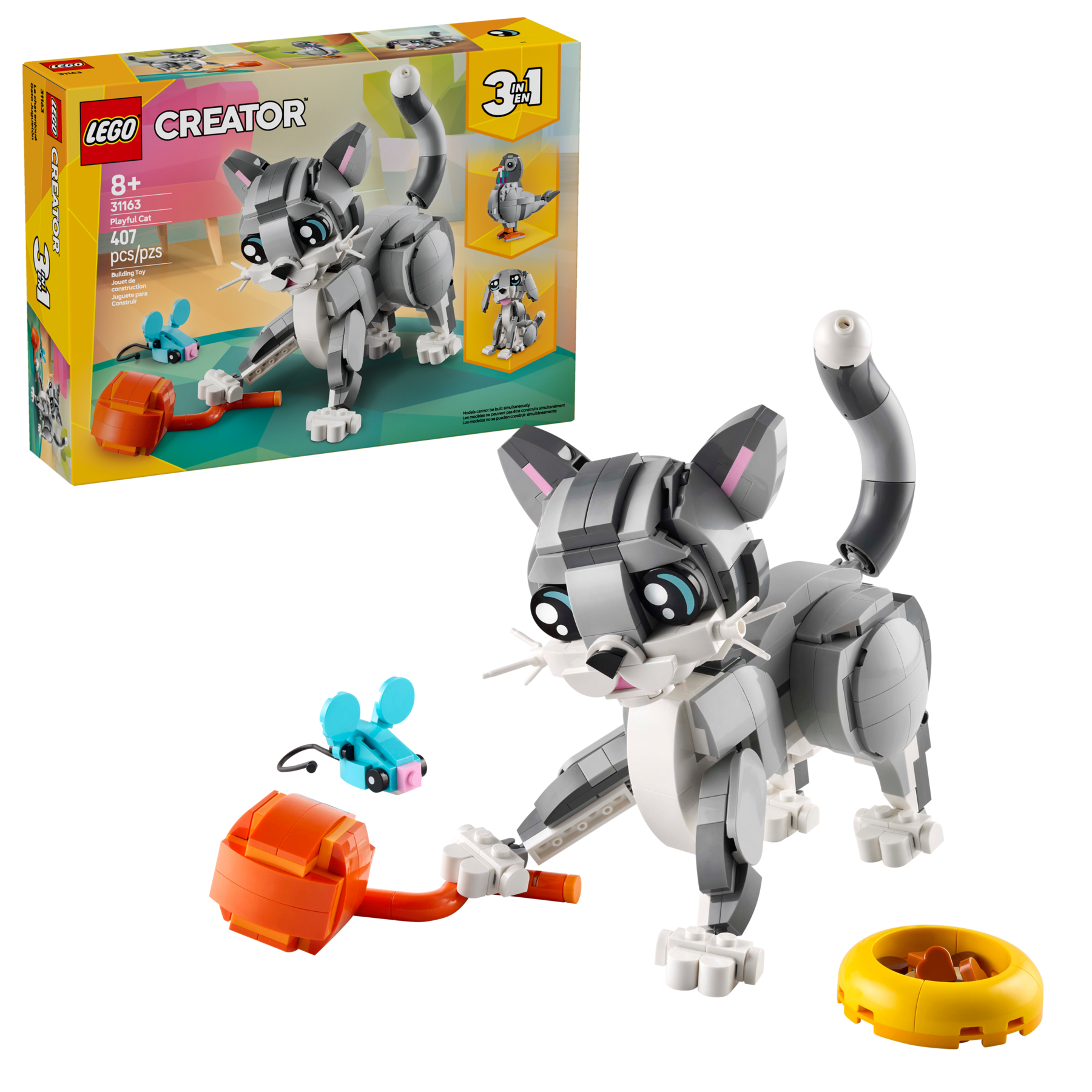 LEGO Playful Cat Building Set 407 Pieces (British brand)