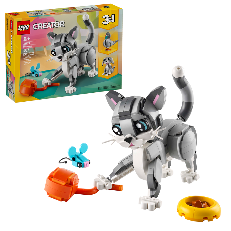 LEGO Playful Cat Building Set 407 Pieces (British brand)