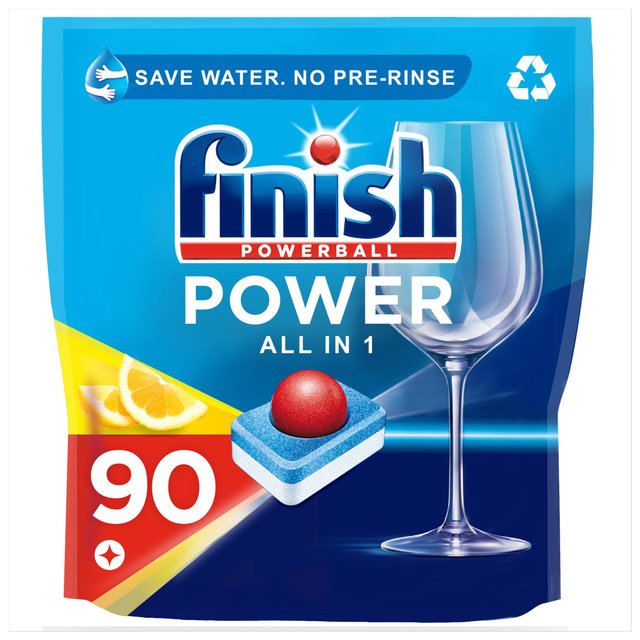 Finish Power Dishwasher Tablets Lemon Scent   90 per pack GOODS M&S   