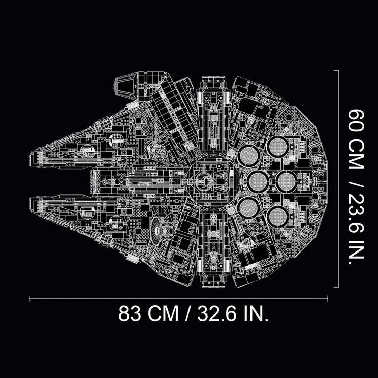 LEGO Star Wars Millennium Falcon collector set, imported from the UK