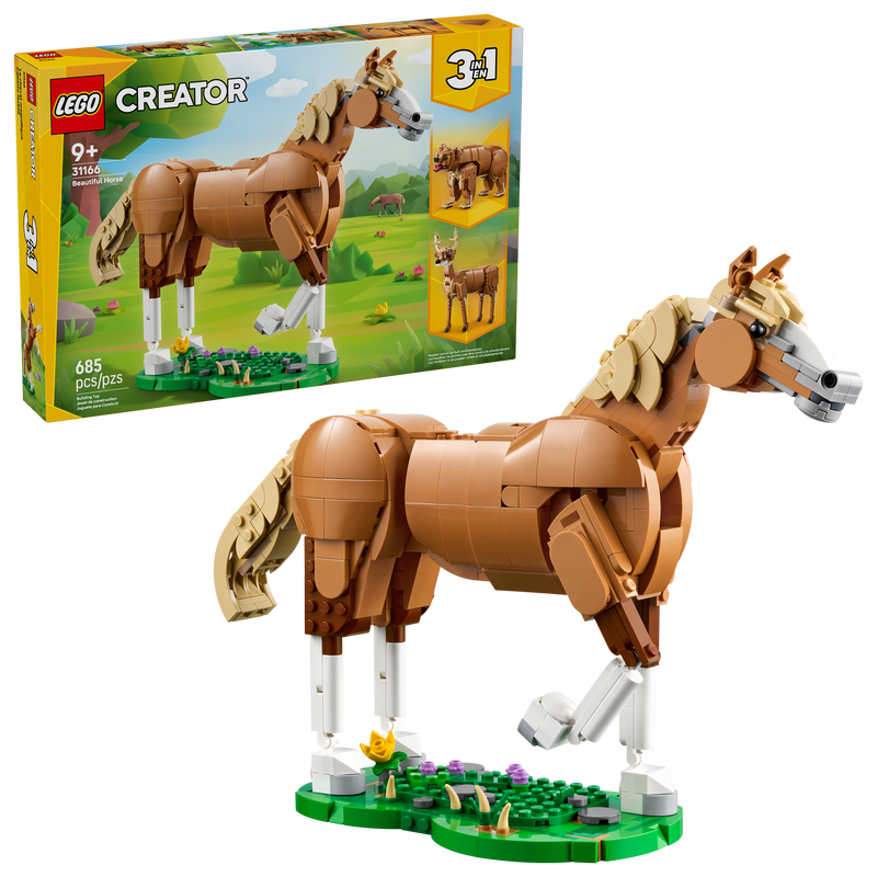 Beautiful Horse LEGO creator 3-in-1 set - British product
