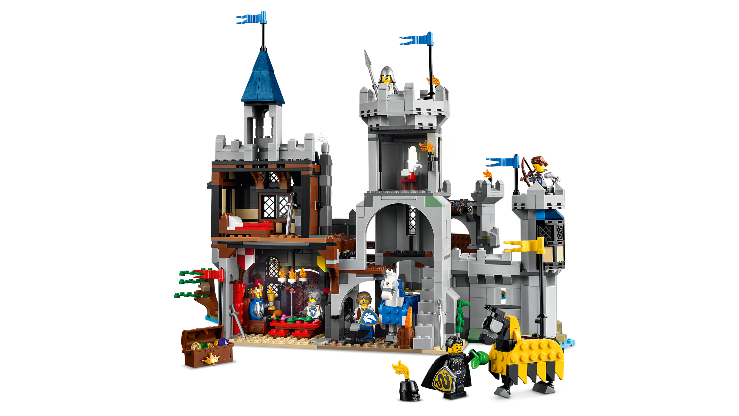LEGO Creator Medieval Horse Knight Castle 1371 Pieces (British brand)