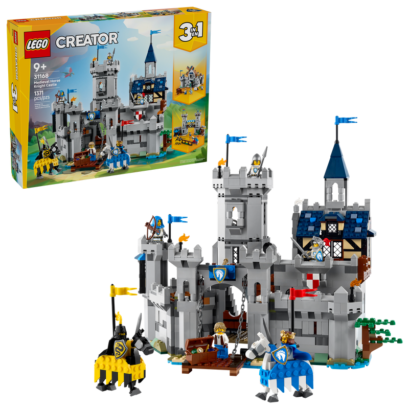 LEGO Creator Medieval Horse Knight Castle 1371 Pieces (British brand)