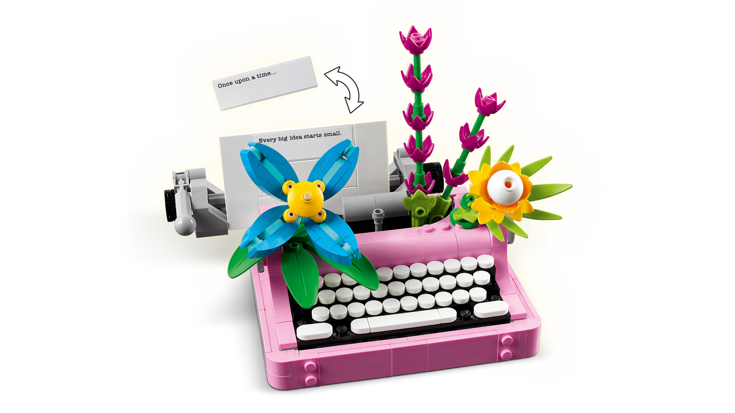 LEGO Creator Typewriter with Flowers 363 Piece Set (British brand)