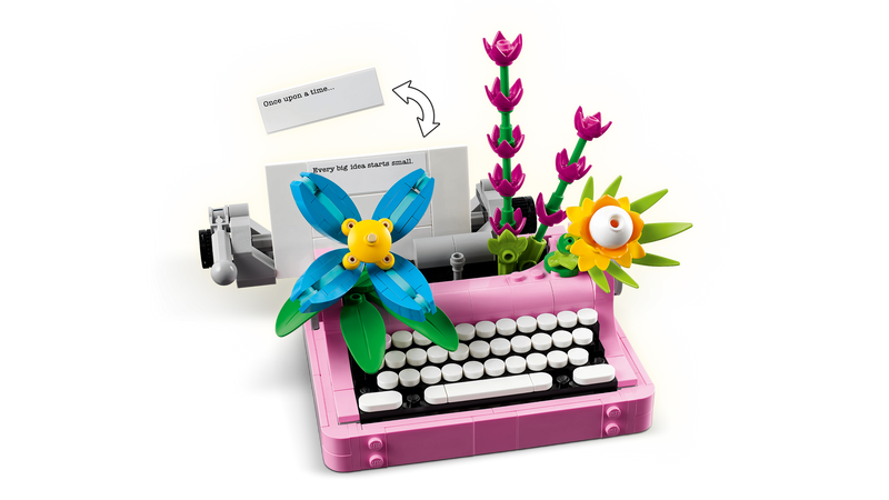 LEGO Creator Typewriter with Flowers 363 Piece Set (British brand)
