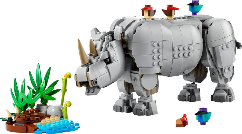 LEGO Creator 3in1 Rhino building set with birds (British brand)