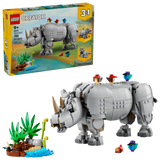 LEGO Creator 3in1 Rhino building set with birds (British brand)