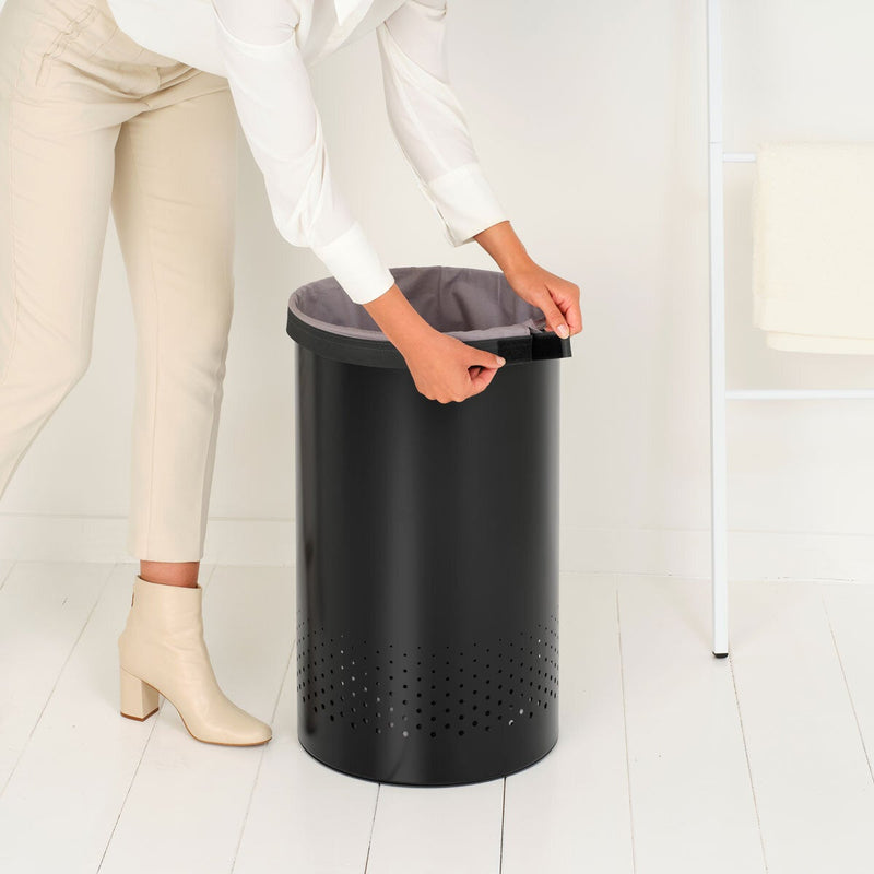Brabantia laundry bin Matt Black 60L - British product
