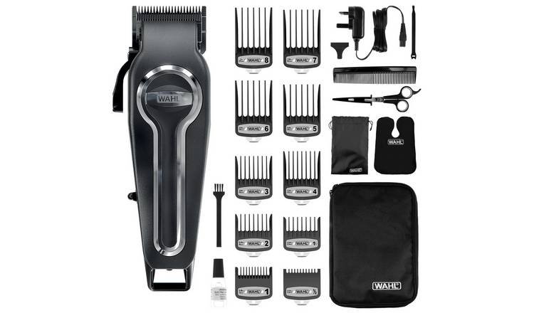 Wahl Elite Pro cordless hair clipper with 10 combs and accessories (British brand)