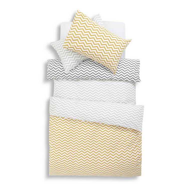 Habitat zig-zag kids bedding set twin pack single, imported from the UK