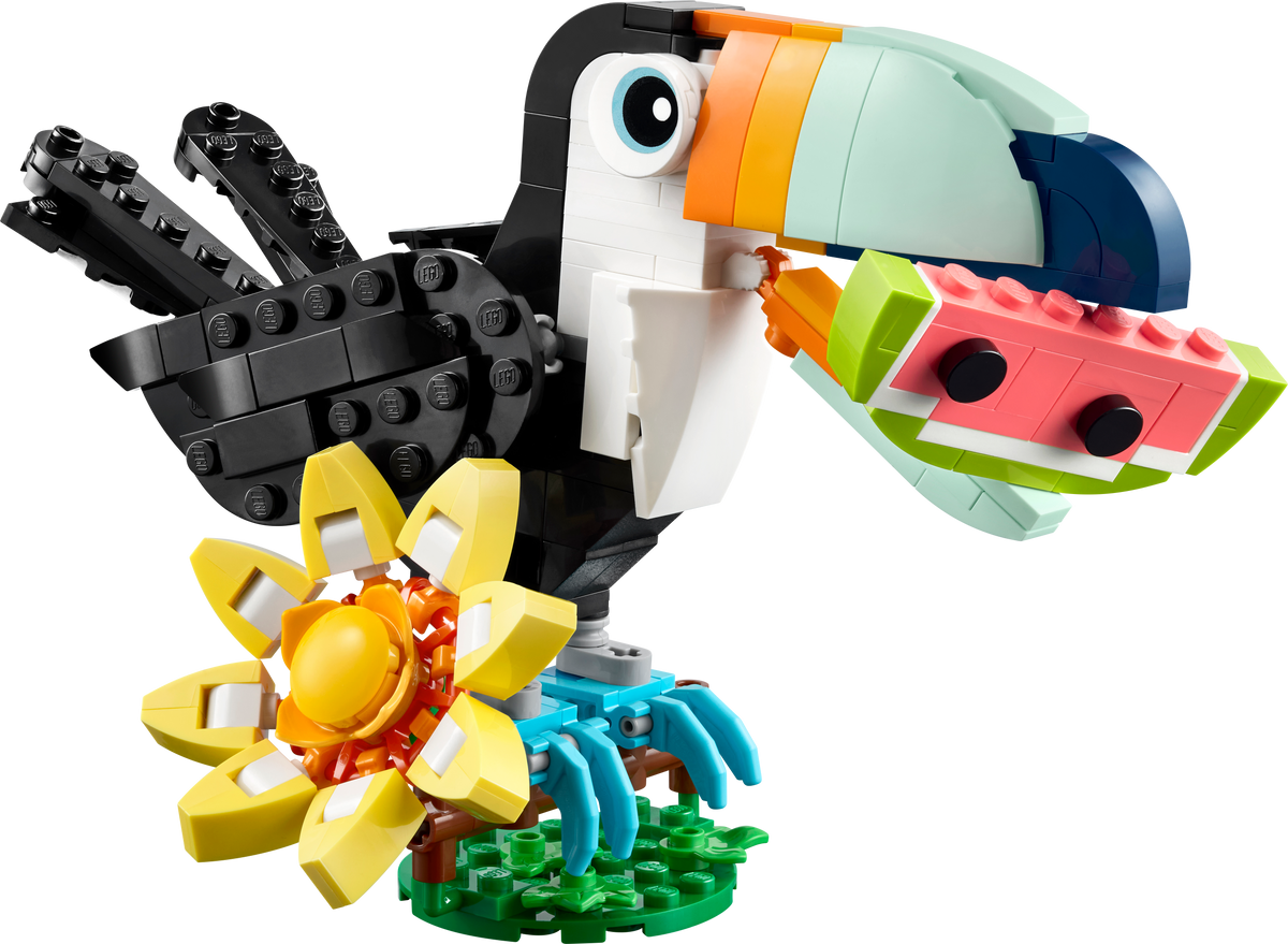 LEGO Creator 3-in-1 Wild Animals Tropical Toucan 225 Pieces (British brand)