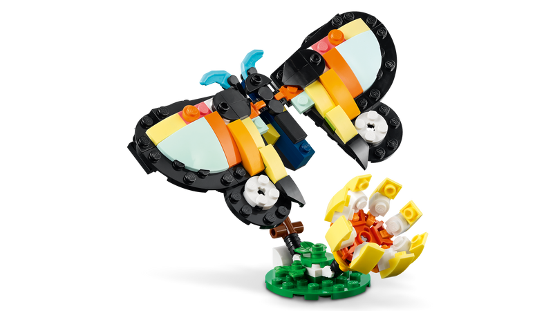 LEGO Creator 3-in-1 Wild Animals Tropical Toucan 225 Pieces (British brand)