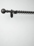Curtain pole rings black metal 28mm 10 pack, imported from the UK