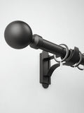 Curtain pole rings black metal 28mm 10 pack, imported from the UK