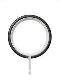 Curtain pole rings black metal 28mm 10 pack, imported from the UK