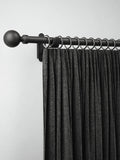 Curtain pole rings black metal 28mm 10 pack, imported from the UK