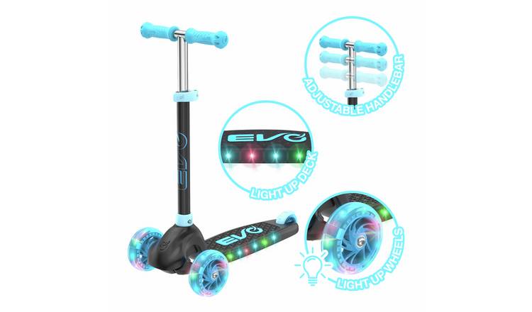 Evo kids 3 wheel scooter blue, UK version