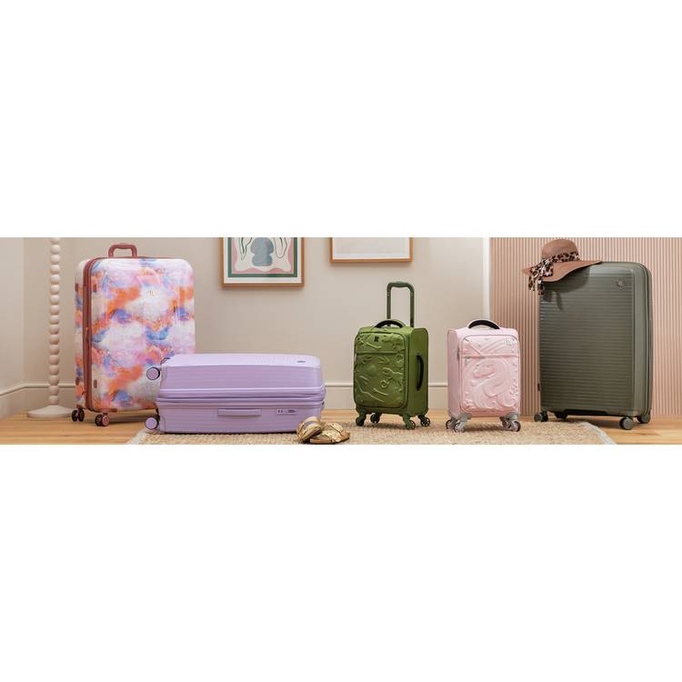 it Luggage suitcase large expandable marble effect (British brand)