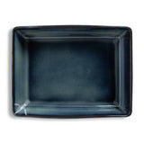 Habitat navy stoneware roaster, imported from the UK
