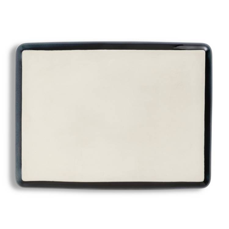 Habitat navy stoneware roaster, imported from the UK