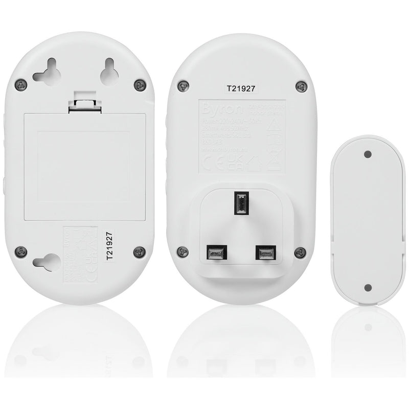 Byron twin wireless doorbell with 200m range (British brand)