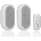 Byron twin wireless doorbell with 200m range (British brand)