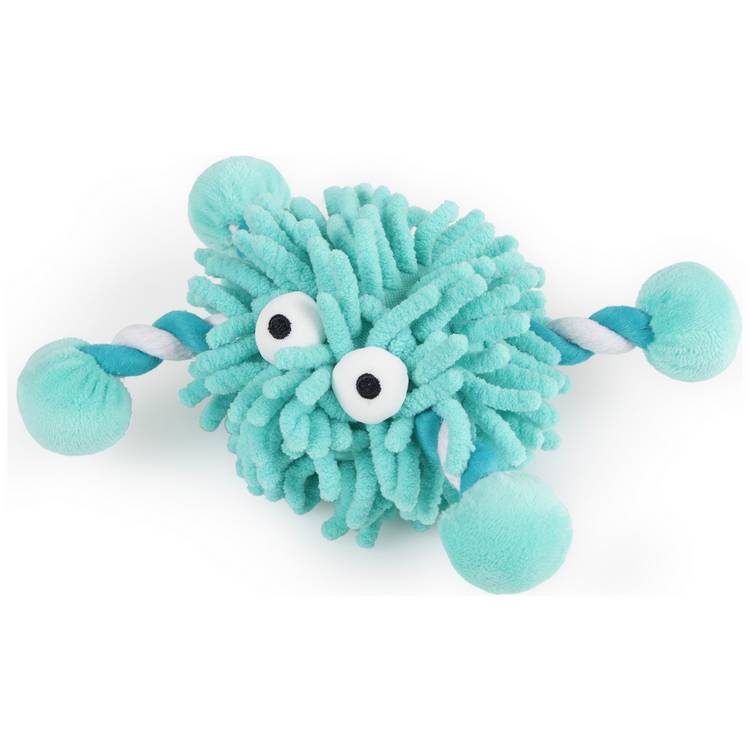 Petface rope heart and noodle puppy dog toy, imported from the UK