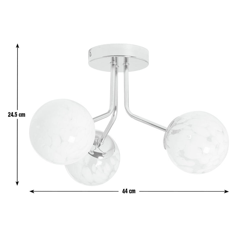 Argos Home White Confetti flush ceiling light (British brand)