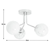 Argos Home White Confetti flush ceiling light (British brand)