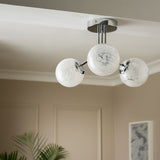 Argos Home White Confetti flush ceiling light (British brand)