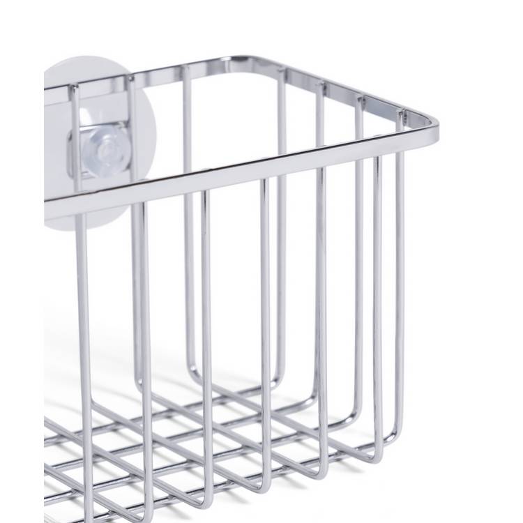 Home metal storage basket silver, imported from the UK