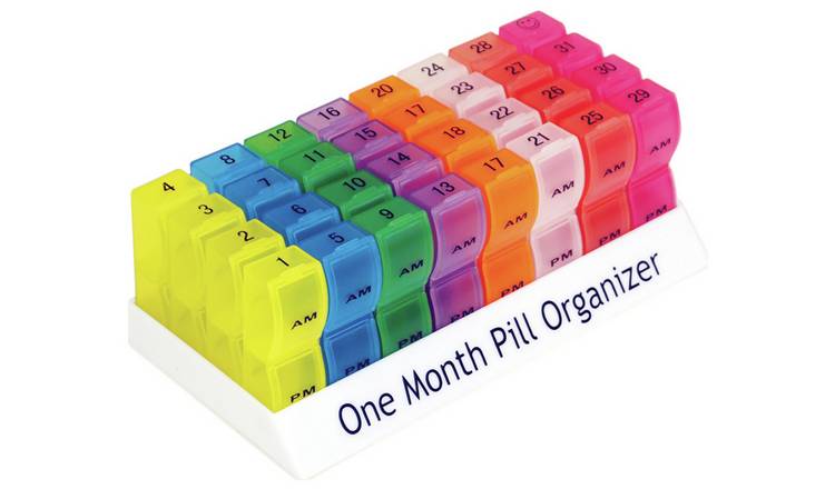 Aidapt monthly pill organizer box, UK version