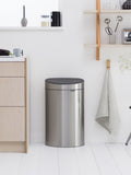 Brabantia Matt Steel Fingerprint Proof Touch Bin 40L - British product