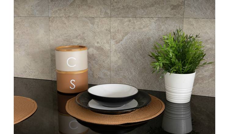 D-C-Fix slate self adhesive vinyl wall tiles beige (British brand)