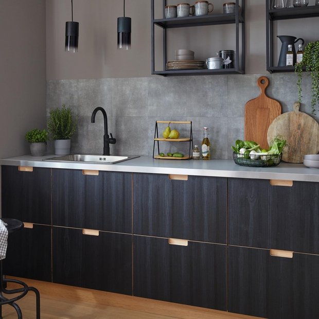 D-C-Fix self adhesive vinyl wall tiles in grey, imported from the UK