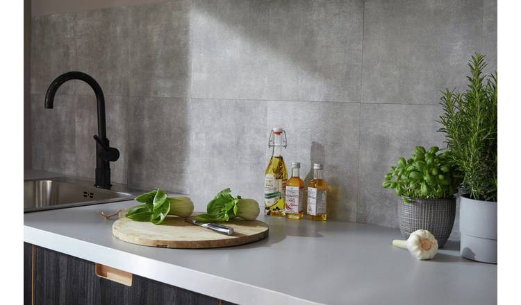 D-C-Fix self adhesive vinyl wall tiles in grey, imported from the UK